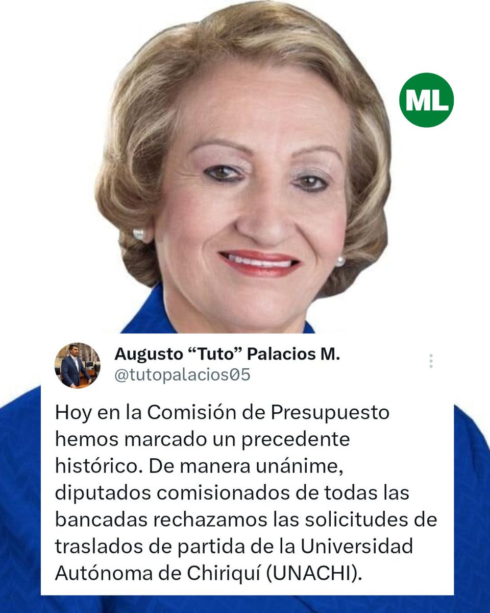 ¡Le dicen ñagare!

El diputado chiricano @tutopalacios05 confirmó que la Comisión de Presupuesto le negó traslados de partidas a la rectora de la UNACHI.
#MetroLibre