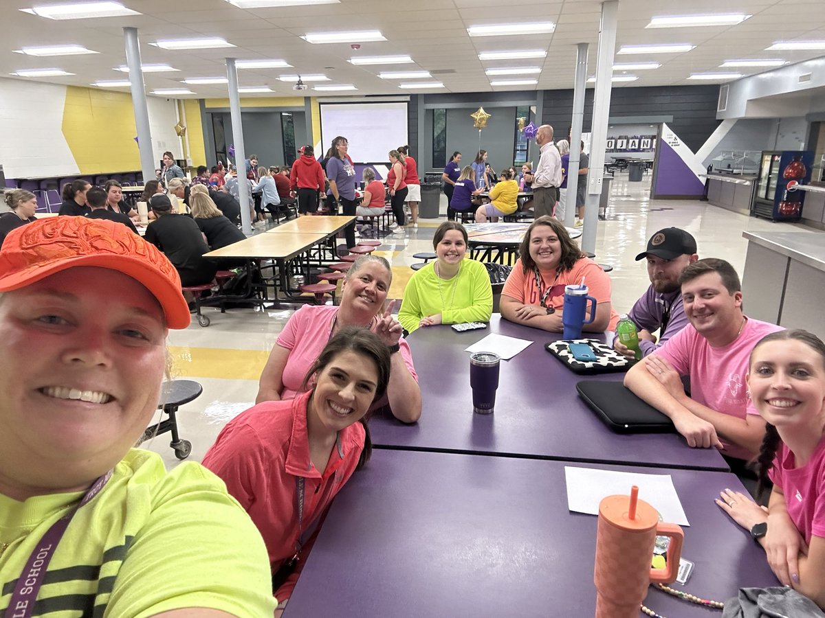 DrTDeering's tweet photo. Great week of back to school activities so far this week!  Great speeches, meeting new staff, catching up with colleagues-workers, and today we did the amazing race TMS style.  Reposting of pictures coming here and in replies!  @TMS_Trojans #trojanstogether #neonteamisawesome https://t.co/WlsLnpaWBX