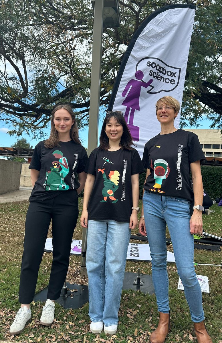 AIBN Research (@aibnatuq) on Twitter photo If you hit Brisbane’s South Bank this week you might have spotted the AIBN’s own <a href="/QiaoRuirui/">Ruirui Qiao</a>, <a href="/BirgittaEbert/">Birgitta</a>, and Cheetham Group + <a href="/BASEmRNA/">BASE mRNA Facility</a> facility researcher Bettina Dietmair taking QLD-led research to the masses for <a href="/SoapboxScience/">Soapbox Science</a> If you hit Brisbane’s South Bank this week you might have spotted the AIBN’s own <a href="/QiaoRuirui/">Ruirui Qiao</a>, <a href="/BirgittaEbert/">Birgitta</a>, and Cheetham Group + <a href="/BASEmRNA/">BASE mRNA Facility</a> facility researcher Bettina Dietmair taking QLD-led research to the masses for <a href="/SoapboxScience/">Soapbox Science</a>