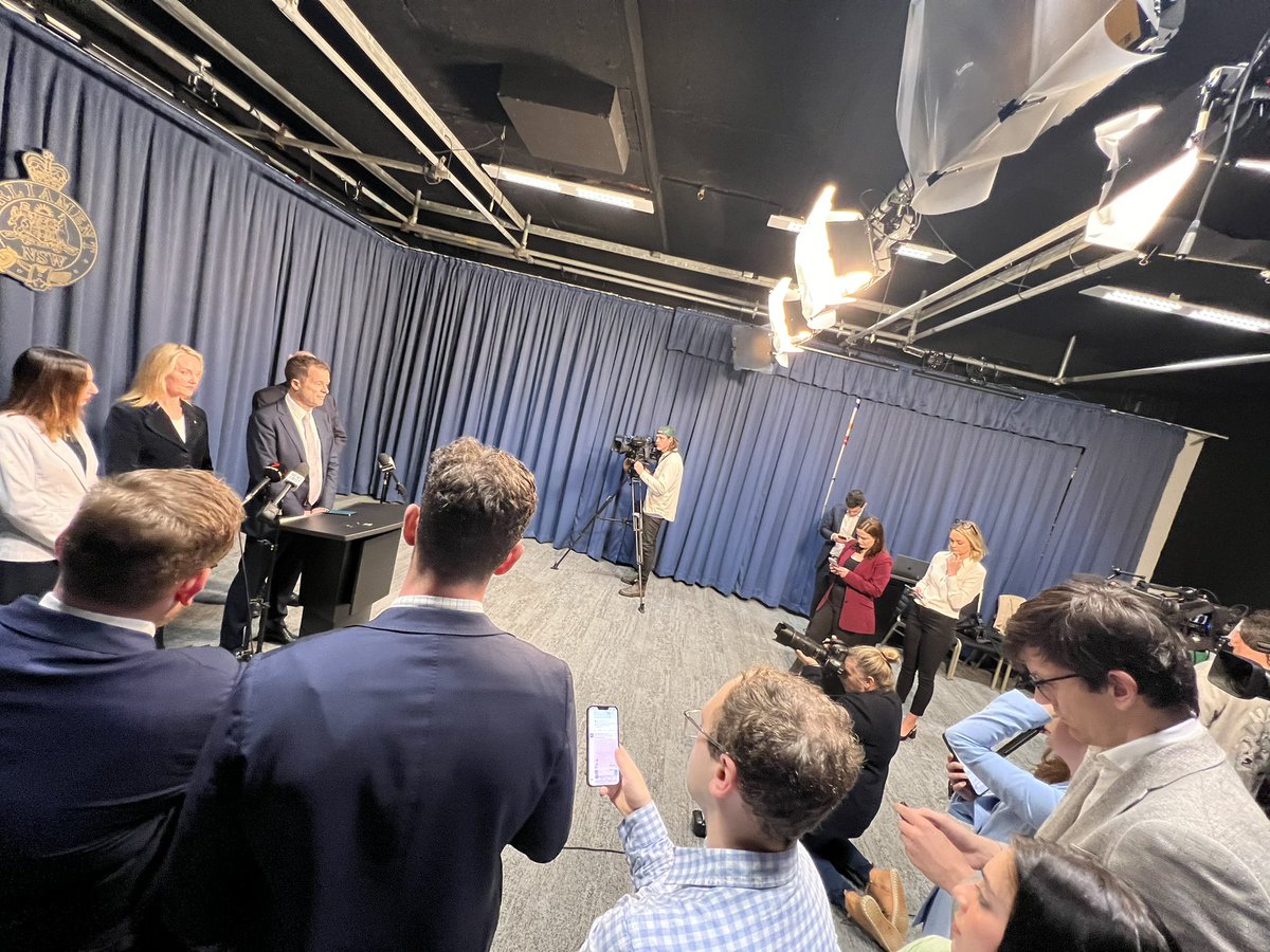 alexlewisjourno's tweet photo. The state opposition drawing an unusually large press pack as leader Mark Speakman calls on Liberal state director Richard Shields to “fall on his sword” over the party’s failure to nominate numerous candidates for next month’s council elections. #nswpols https://t.co/7jizpghnDb