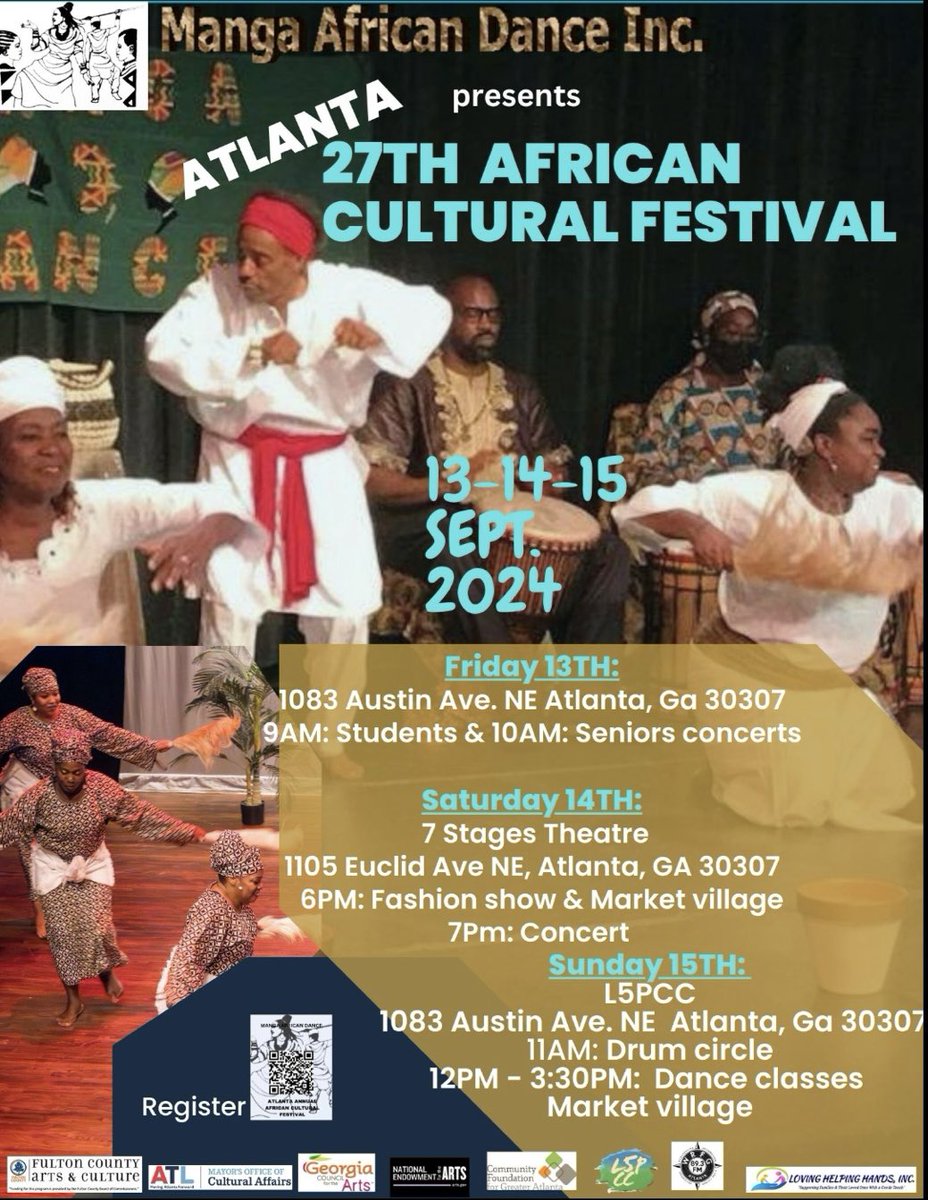 🚨ATTENTION!🚨: Save the date! Our annual african cultural dance and drum festival is September 13th-15th 2024! This will be a three day cultural arts event you won’t want to miss!