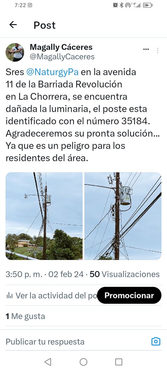 MagallyCaceres's tweet photo. @NaturgyPa @JoseRaulMulino Aqui les comparto la denuncia que se hizo en redes, luego se hizo otra por su bendito sistema, y los vecinos tambien han denunciado y seguimos sin respuesta. Evalúen en su sistema,  como indique ahorita estoy sin luz y no puedo acceder a la info que tengo en la pc. HASTA CUANDO? https://t.co/BxEWnSW7hZ