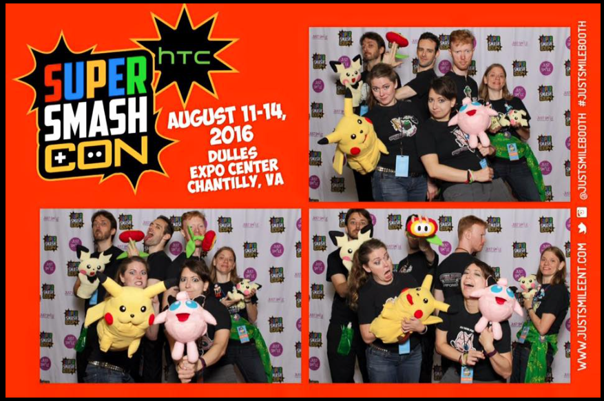 SuperSmashOpera's tweet image. One of our best photo ops was @SuperSmashCon 2016, couldn't resist a photo booth with this wacky crew of singers and puppets;) What a blast!
@Beepsicle, @TheEndlessVoid, @SeanLenhart, @Lepus_Studios, @BlackCatBonfeed and @sporksmith
#supersmashcon #photoop #supersmashopera #silly