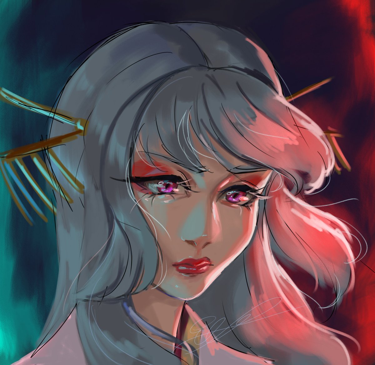 RosalinnaArt's tweet photo. #OshiNoKo #princesssaya #fanart #anime #portret #art #artwork #akane #digitalart https://t.co/oUv2rvBGqE