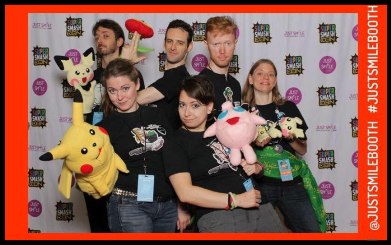 SuperSmashOpera's tweet image. One of our best photo ops was @SuperSmashCon 2016, couldn't resist a photo booth with this wacky crew of singers and puppets;) What a blast!
@Beepsicle, @TheEndlessVoid, @SeanLenhart, @Lepus_Studios, @BlackCatBonfeed and @sporksmith
#supersmashcon #photoop #supersmashopera #silly