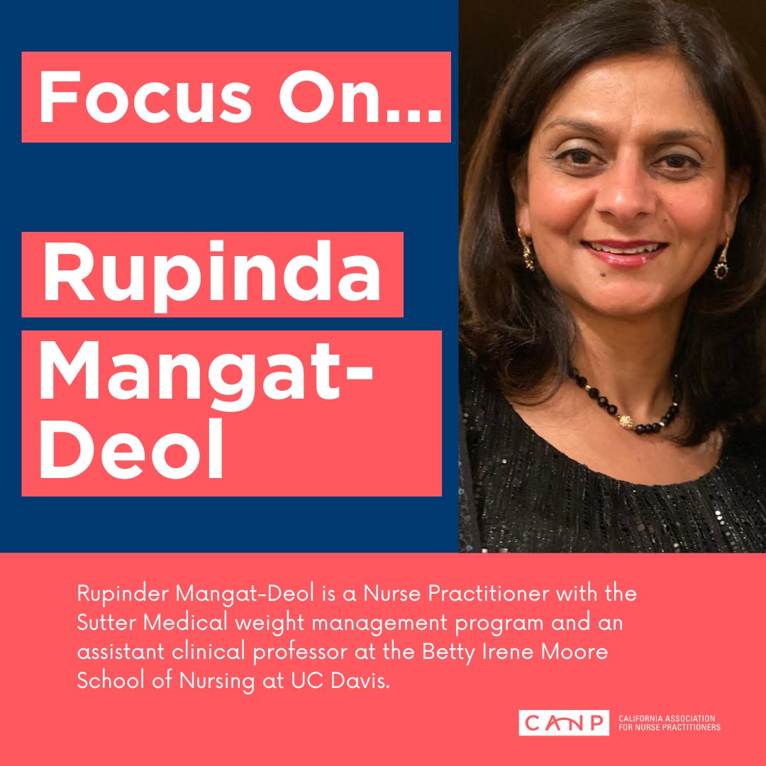 In the latest edition of Connections, we spoke with Rupinder Mangat-Deol, chatting about her practice and how NPs can better position themselves to treat obesity. Members can read the interview here: canpweb.org/lt/?https://ca…