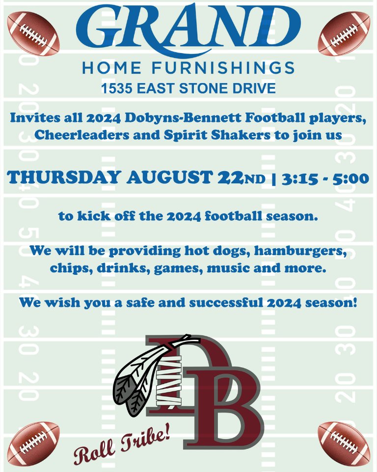 PRESEASON KICK-OFF CELEBRATION
Come out and meet your 2024 INDIANS and wish them luck on their upcoming season! ROLL TRIBE!