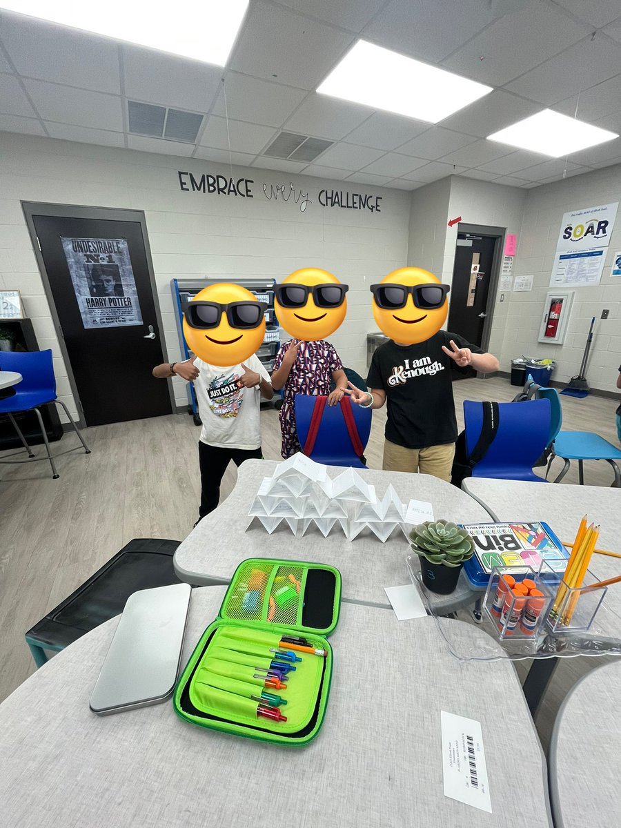 AshleyMAdami's tweet photo. This school year is off to a great start! They wrote as many answers as they could on the index cards they used to build their towers. Starting the year off with great teamwork https://t.co/OnsooK4Uwn