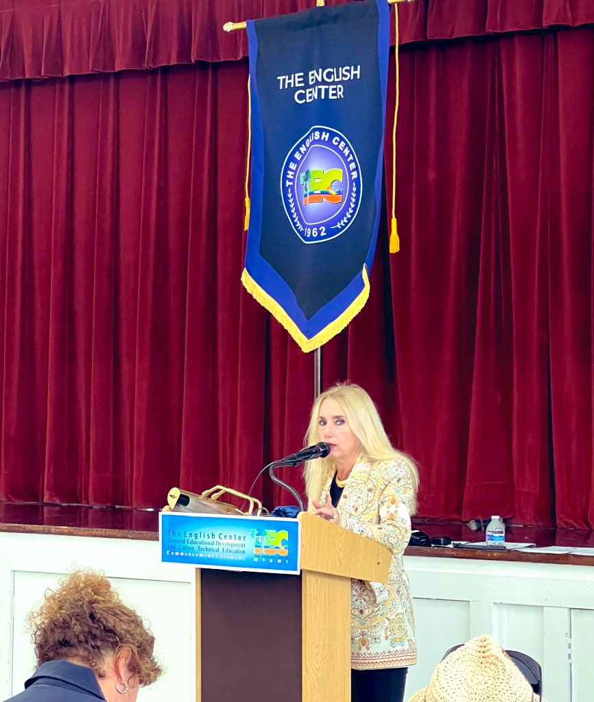 TECMiami's tweet image. Our fierce leader, Ms. Carballo, Director of TEC has welcomed back Faculty &amp;amp; Staff to the 2024-2025 school year! We are ready to be the 🌙 and ⭐️ for our students! #AcceleratingPerformance
#InnovationNation
#YourBestChoiceMDCPS