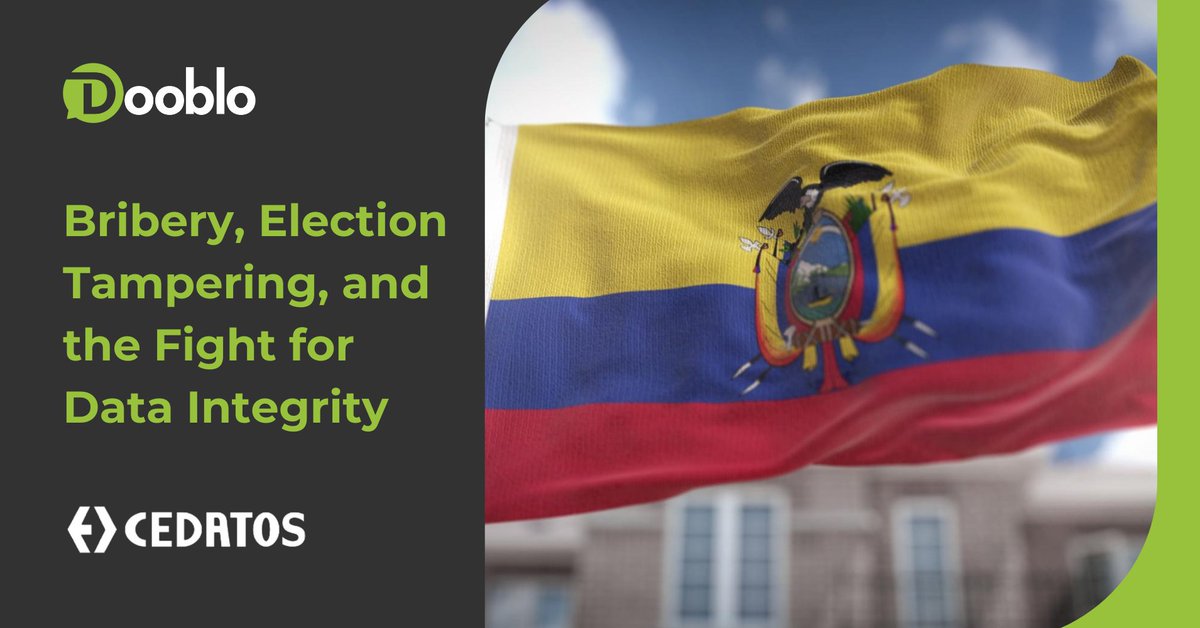 In Ecuador’s 2017 election, Cedatos faced bribery, manipulation, and sabotage. SurveyToGo helped expose the truth. “SurveyToGo’s tools provided us evidence for our investigation,” said Cordova, Cedatos' VP. See how it safeguarded results: dooblo.net/dooblo-survey-… 
#SurveyToGo