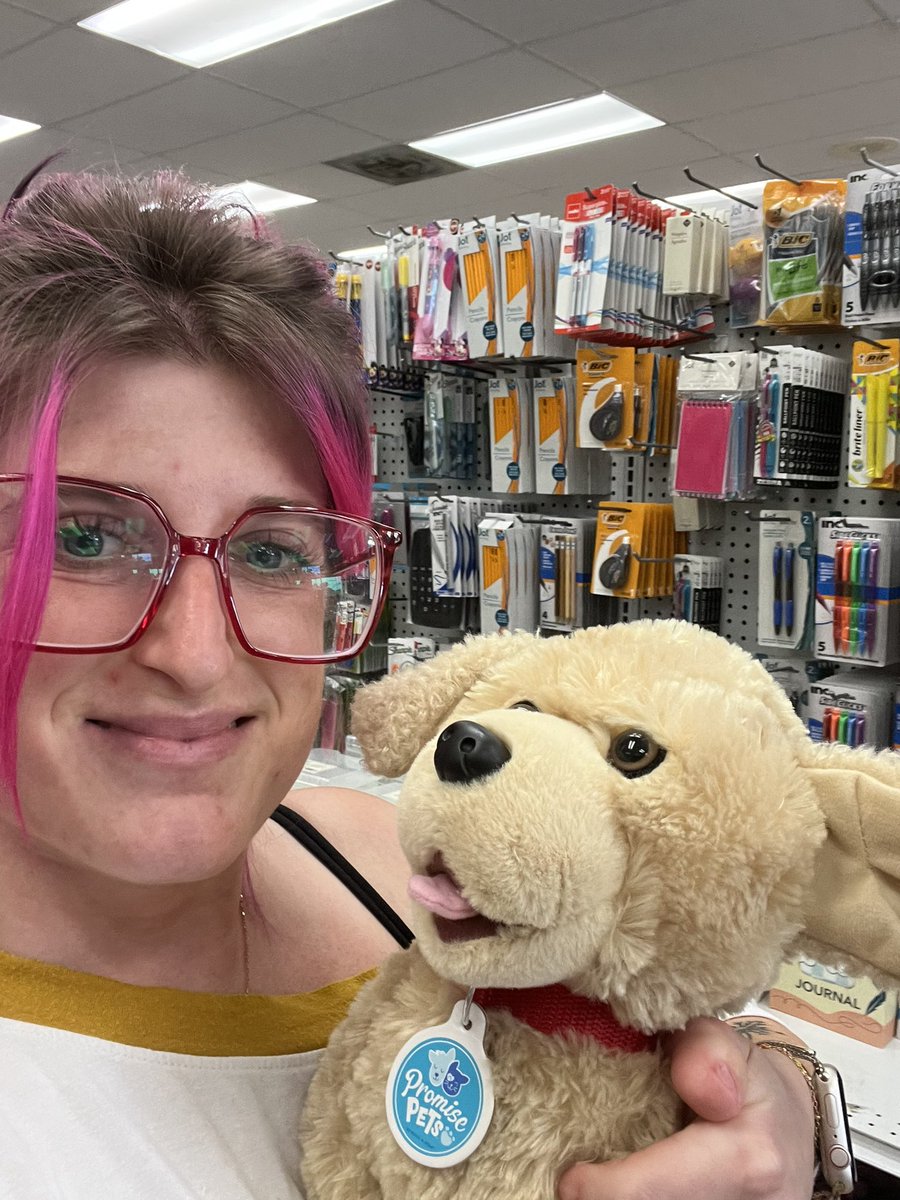 JillianAmodio's tweet photo. I got to go on a super fun mission today! A fellow Mom posted in a Facebook group that their child lost their beloved puppy and its last location was at a store near my work. I popped over between clients and what did I find? A Lonely little puppy missing his boy. #parenting https://t.co/wqBhwCpXT1