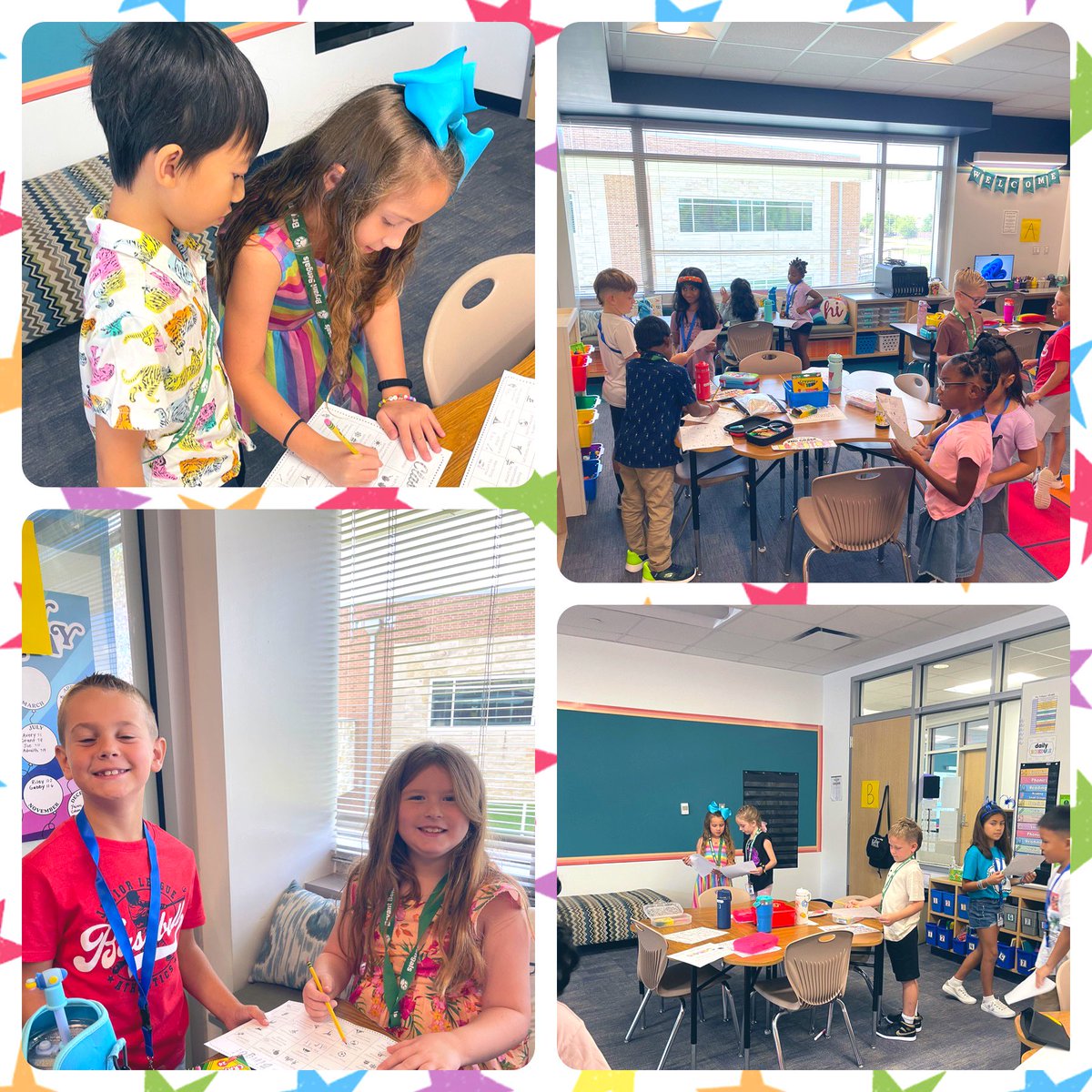 Classmate bingo was a big hit today and we got to learn all about each other! ❤️