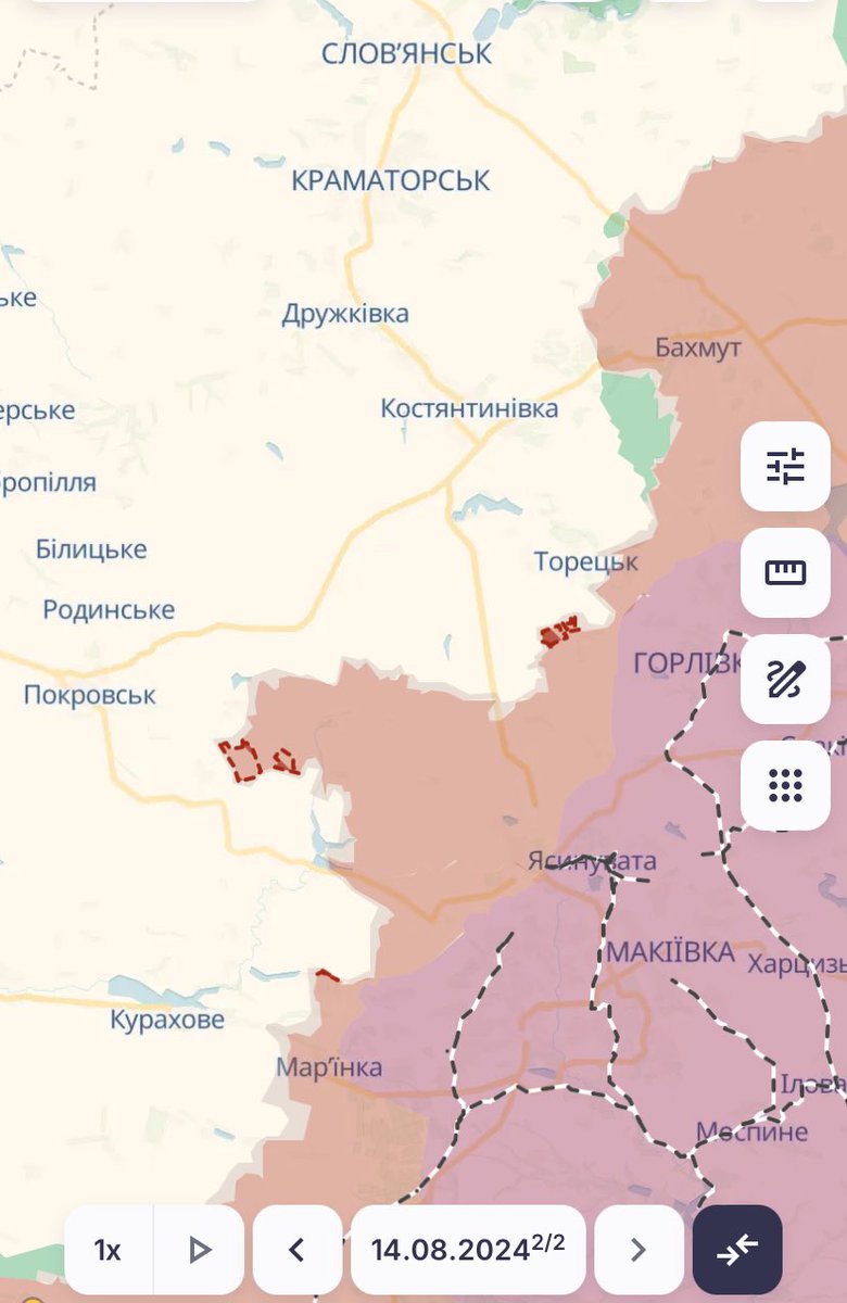 RT!
Просування на сході за сьогодні…
До Покровська лишається буквально 20 км, а далі вихід на Дніпропетровщину, і це повна пизда
Тому, прошу вас сконцентруватись зараз на підтримці Донецького напрямку і донатити тим, кому довіряєте

РЕБ для 100 ОМБр👇🏽
send.monobank.ua/jar/68rZSugJYN