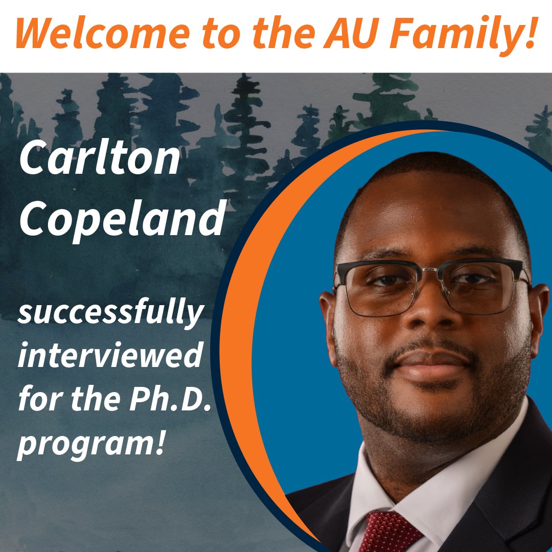 Welcome to the family! We can’t wait to see the great things Carlton Copeland accomplishes!
<a href="/AuburnU/">Auburn University</a> <a href="/AUCollegeofEd/">Auburn College of Education</a> <a href="/aucurandteach/">Auburn University | Curriculum and Teaching</a> #auburnfamily
