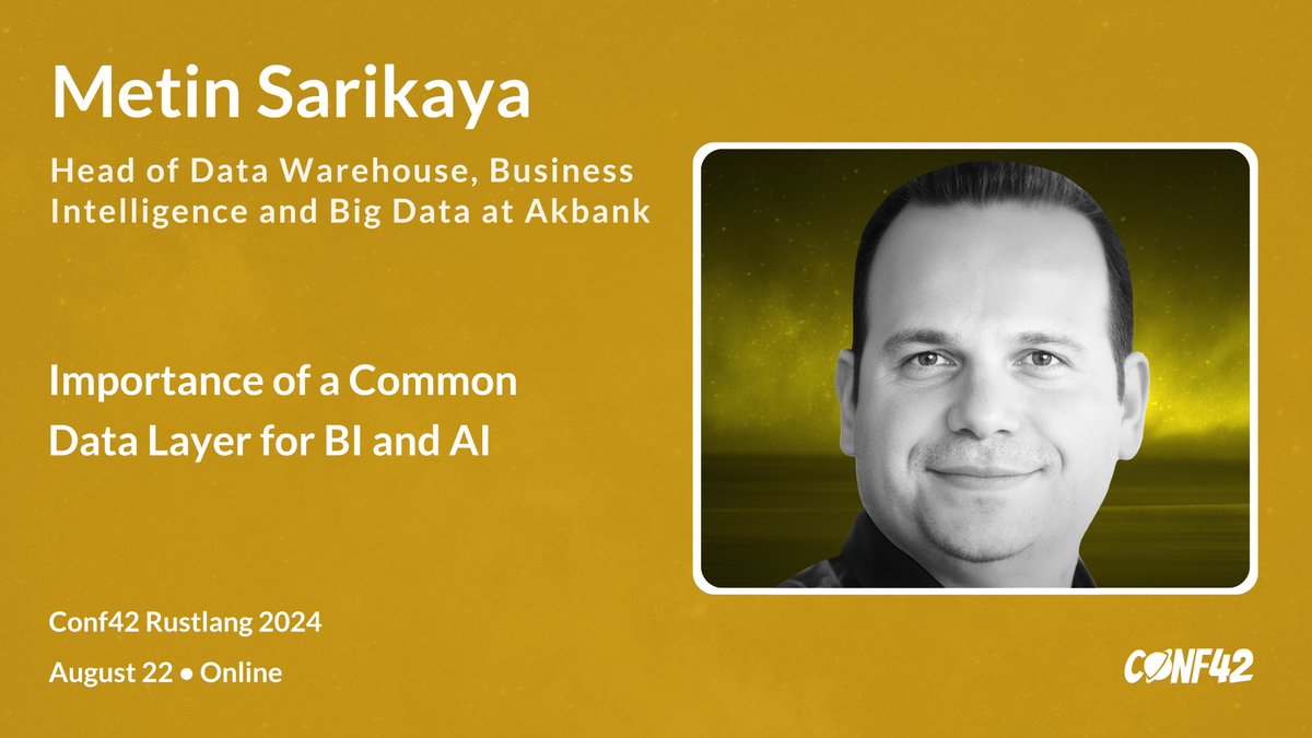 conf42com's tweet photo. 🦀Join Us at #Conf42RustLang!

🔗Join Here: https://t.co/crCiblyPki

🌟Discover why a unified data layer is crucial for bridging Business Intelligence (#BI) and #AI!

#RustDevelopers #AIApplications #DataDriven #AIInsights #AIResearch https://t.co/bGBowjjIxk