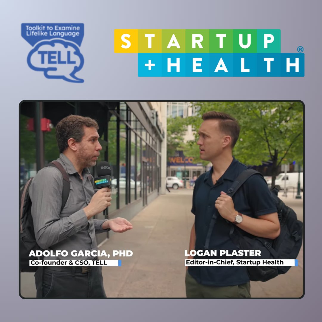 Thanks to <a href="/startuphealth/">StartUp Health</a> for supporting us in our mission to enhance brain health assessments. Casual conversation between our CSO <a href="/AdolfoMGarcia/">Adolfo García</a> and <a href="/LoganPlaster/">Logan Plaster</a> in the streets of Philadelphia.

Interview: tinyurl.com/25zpaer9
More about SUH: startuphealth.com