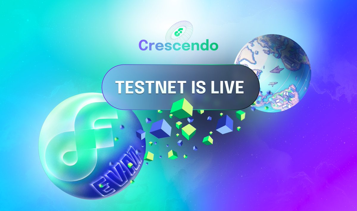 flow_blockchain's tweet photo. The Testnet Crescendo Network Upgrade is Live! 🌊

Crescendo eliminates barriers to entry for builders through full EVM Equivalence and empowers web3 developers with the latest version of Cadence.

In September, Crescendo comes to Mainnet.

Learn more ⤵️ 
https://t.co/9vwDu77m4T