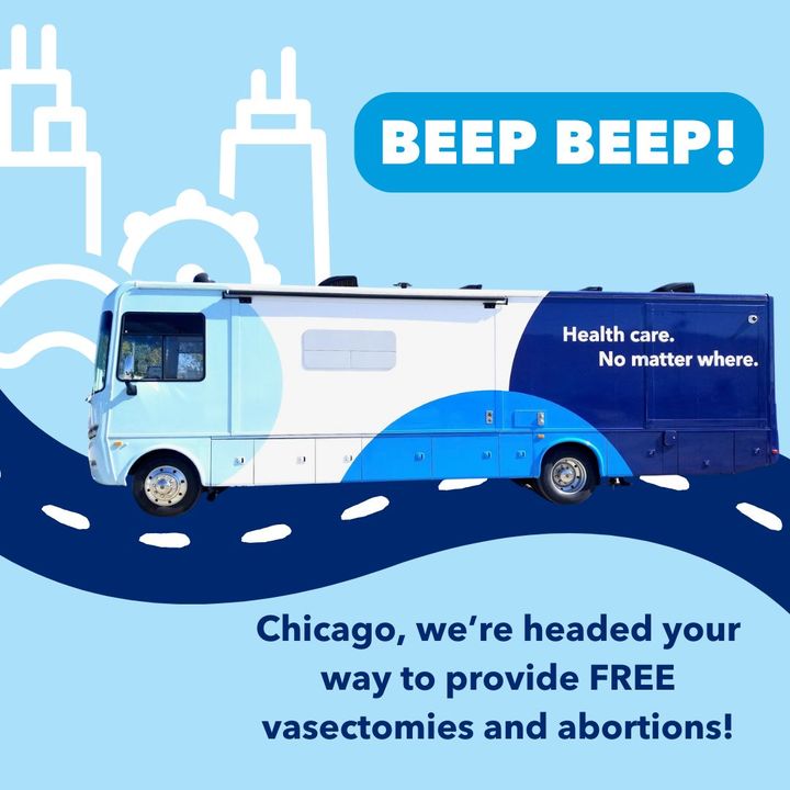 Planned Parenthood Great Rivers (@ppgreatrivers) on Twitter photo Here we come, Chicago! 🚐 Our mobile health clinic will be in the West Loop with <a href="/ChiAbortionFund/">Chicago Abortion Fund</a> & <a href="/TheWienerCircle/">The Wieners Circle</a> Aug 19-20, providing FREE vasectomies & medication abortion. EC will also be available for free without an appointment.
Reserve your spot: bit.ly/4dtspIw Here we come, Chicago! 🚐 Our mobile health clinic will be in the West Loop with <a href="/ChiAbortionFund/">Chicago Abortion Fund</a> & <a href="/TheWienerCircle/">The Wieners Circle</a> Aug 19-20, providing FREE vasectomies & medication abortion. EC will also be available for free without an appointment.
Reserve your spot: bit.ly/4dtspIw