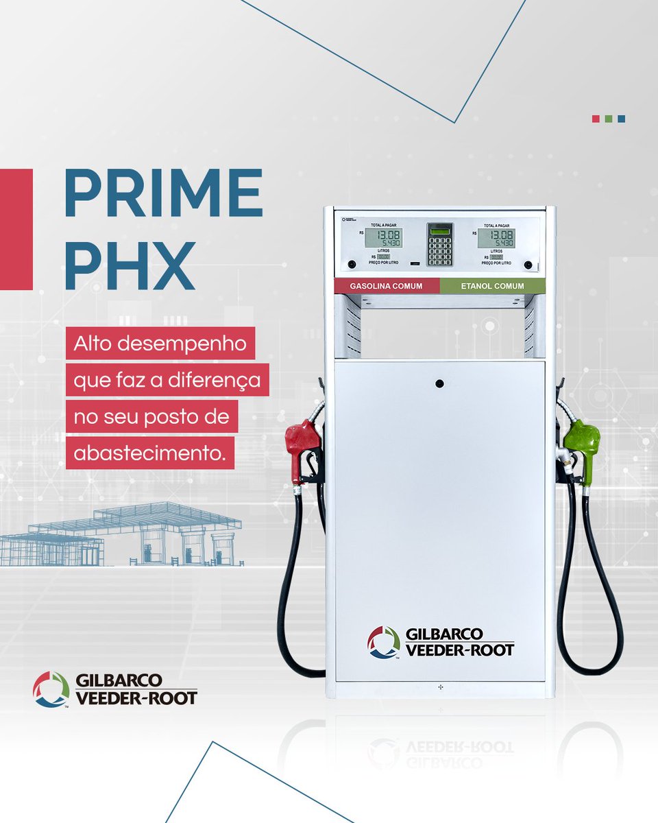 GVR_Brasil's tweet photo. As bombas Prime PHX da Gilbarco Veeder-Root possuem alto desempenho, durabilidade, tecnologia avançada e funcionalidades que fazem a diferença no seu posto de abastecimento.

Acesse https://t.co/hnyIdlCpjr e conheça essa e outras soluções de abastecimento Gilbarco Veeder-Root. https://t.co/KJClDg6rlv