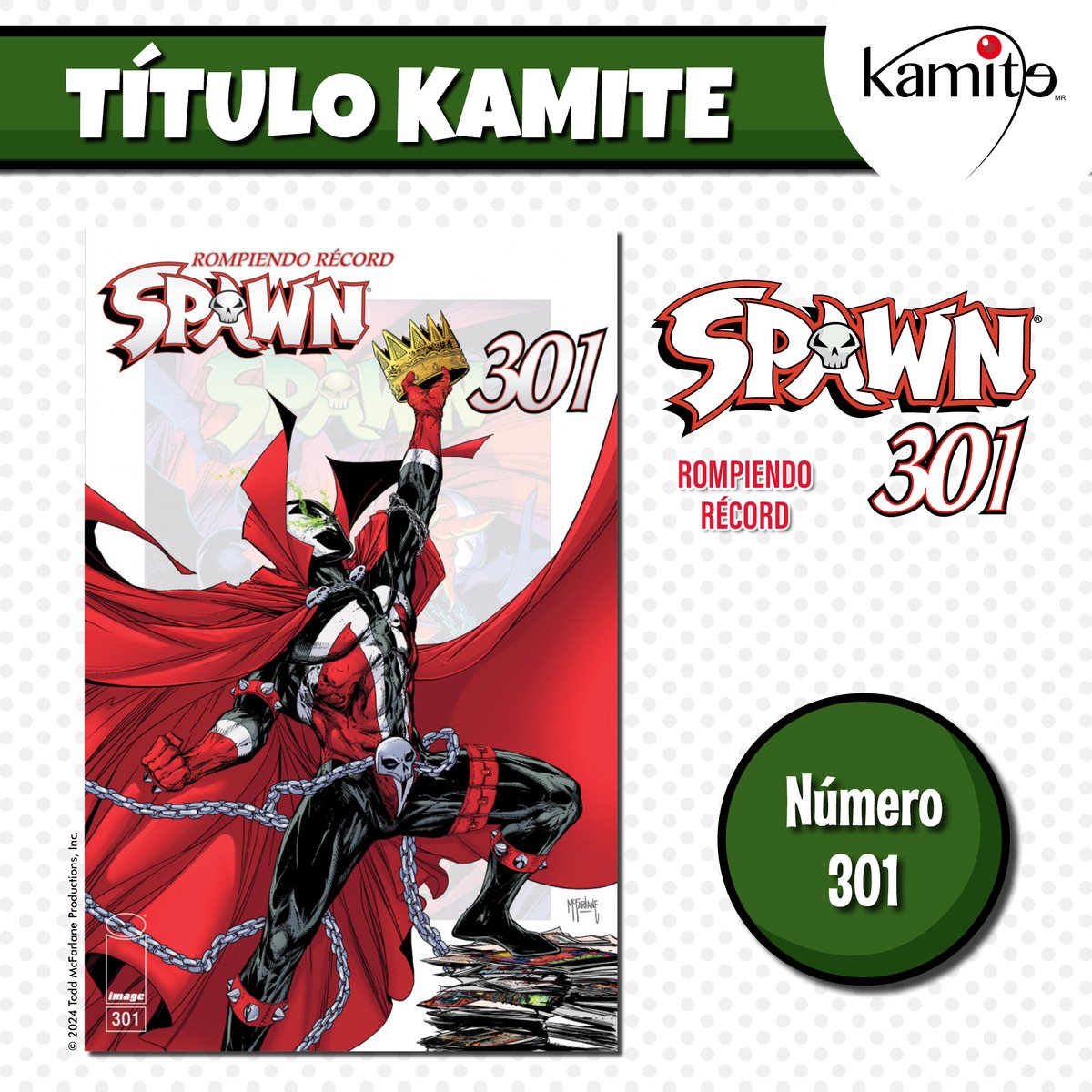 Kamite5's tweet photo. ¿Quién saldrá victorioso en la batalla final? 😈🏆
#Spawn301 Portada A ya está disponible en #Kamitiendas y tienda en línea 🛍👉https://t.co/N9JLFZ2iYL
Clown, con el traje de #Spawn 🦸🏻 cree que puede dominarlo. Pero lo que no sabe es que se acerca su final💥 https://t.co/e9jg6IAS60
