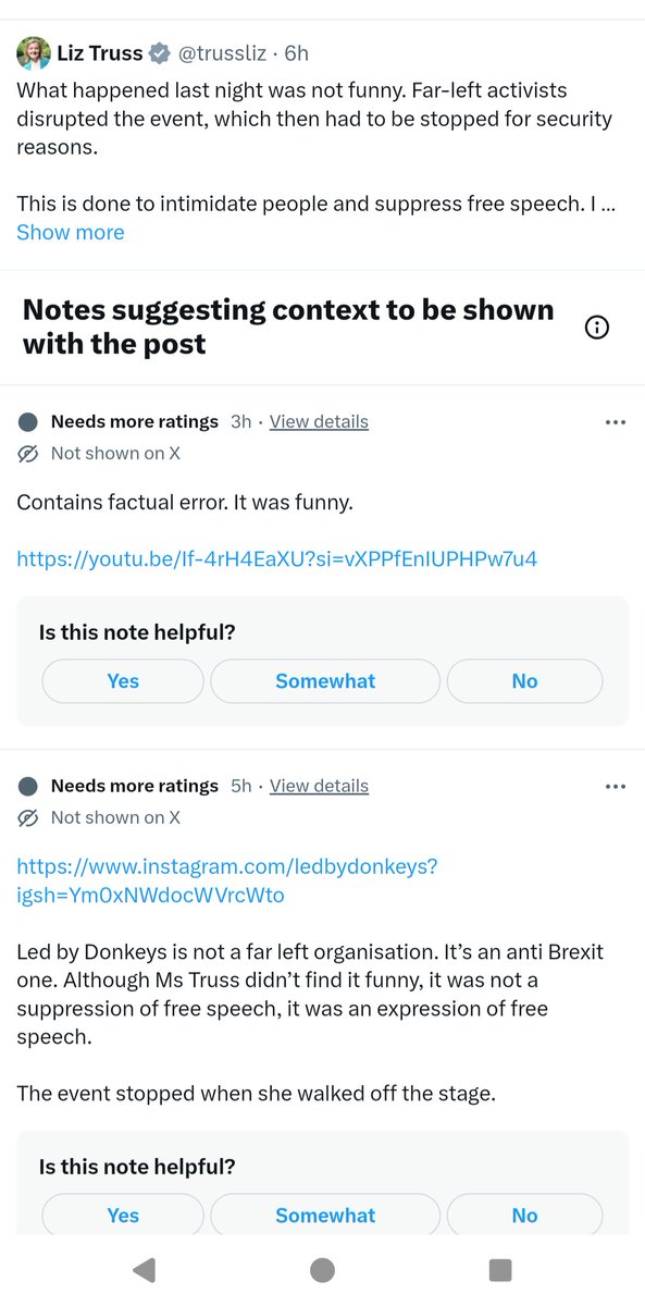 Community notes are one of the few good remaining things about this platform.