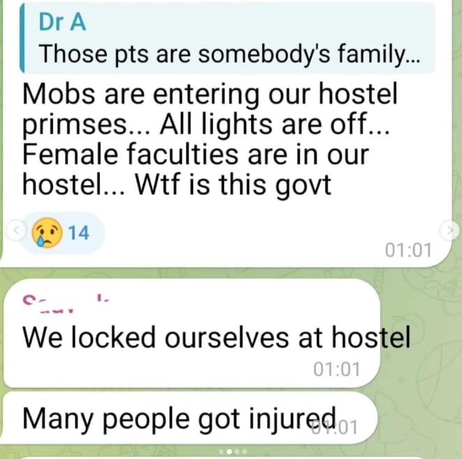 ChetanJapur's tweet photo. Lives of hundreds of doctors at risk. They have to rely on prayers as no police force is willing to help them. I just hope this doesn't get worse than this. 
#RGKarHospital
#saveRGKar
#savedoctors
#JusticeForMoumita https://t.co/tzqYzE1HUA