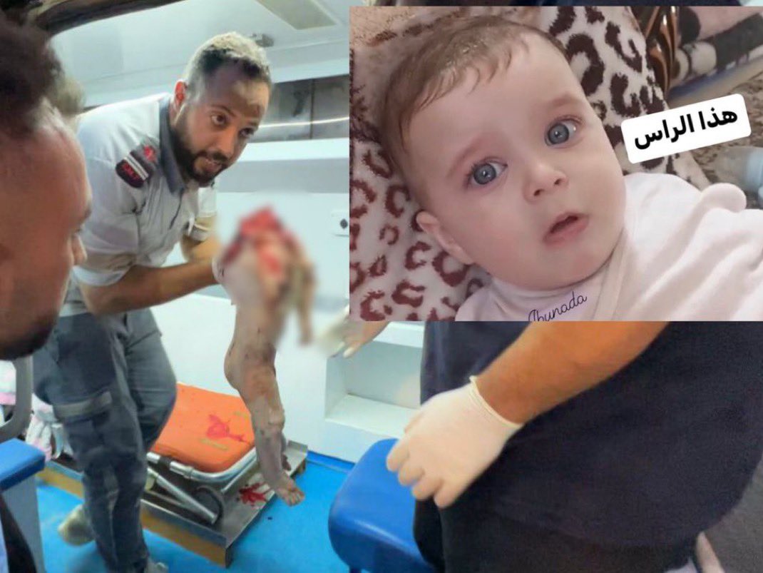 SuppressedNws's tweet photo. Israel beheaded Osama Abu Al-Nida yesterday and today they tore Tim Aliwa in half.

Why is everyone silent about this?

They have names, they are not numbers. https://t.co/lLNkjPZNvp