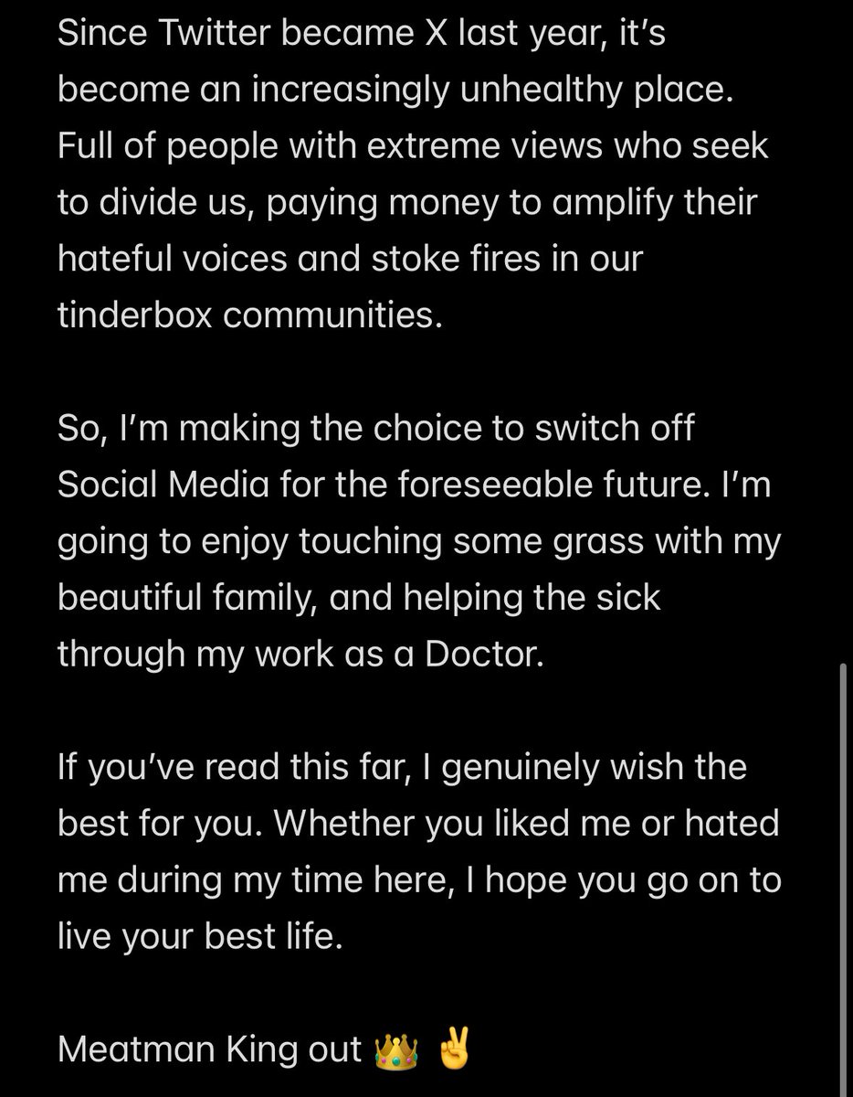 I’m Quitting Twitter

Take care nerds ✌️👑