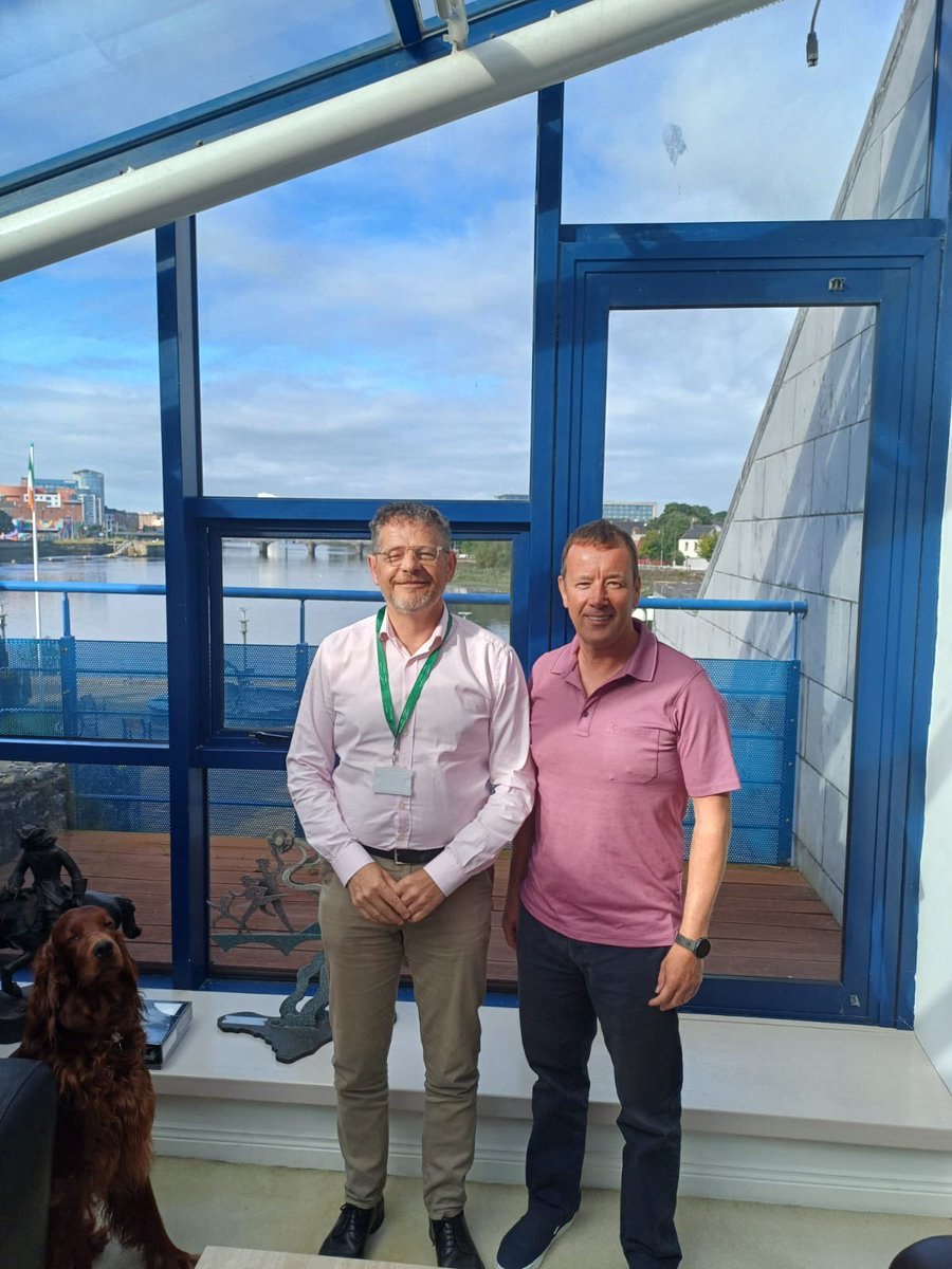 Thanks <a href="/JLeddin/">Cllr Joe Leddin</a> for coming in this morning at 8am for yet another party leader monthly chat. Great to see our shared interest is working together for -#limerick and also our common interest in lifelong learning. We discussed your ideas later today with officials and might have a