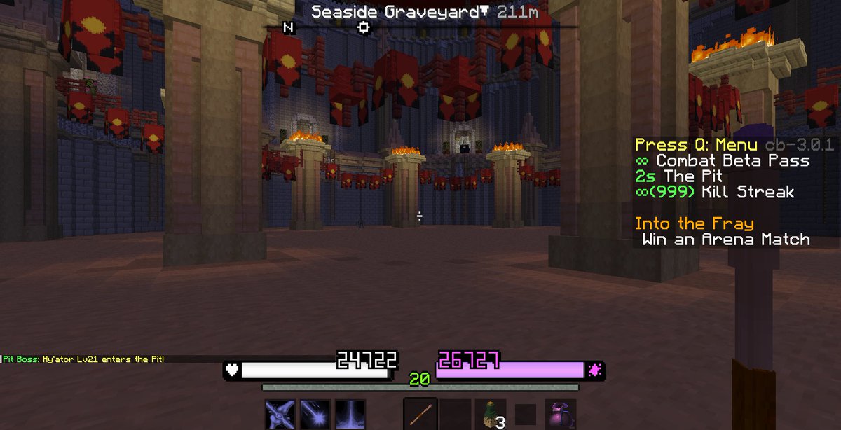 AevenMC's tweet photo. Combatant Stygon2 has managed a kill streak of 999! Incredible! ⚔️

#Minecraft #MMORPG https://t.co/LyHzN8BDUm