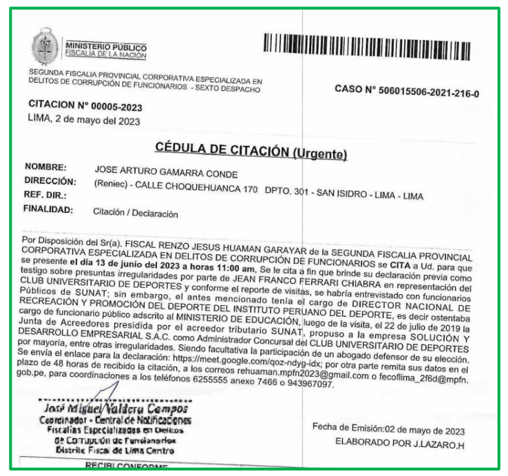 mariano3154's tweet photo. GREMCO INTERPONE DENUNCIA PENAL EN CONTRA DE JEAN FERRARI por presuntamente utilizar dinero de Universitario para pagar abogados QUE DEFIENDEN SU CASO PERSONAL en la investigación por Tráfico de influencias que le sigue la 2da Fiscalía Especializada en Delitos de Corrupción de Funcionarios por haber visitado en el año 2019 como Funcionario del IPD al Ex Jefe de la Sunat Vera Castillo junto a los Hnos Leguía para que días después la Sunat nombre a los Hnos Leguía como administradores de Universitario.
Además Gremco denuncia penalmente a la Sra. NANCY CORZO VALVERDE Gerente de Administración y Finanzas de la "U" y a GIANCARLO MANDRIOTTI FLORES Gerente Corporativo de la "U" en su calidad de presuntos cómplices primarios del delito de Administración Fraudulenta porque habrían utilizado sus cargos para que el Grupo Coril libere los fondos del patrimonio fideicometido para poder pagar a los abogados de Ferrari.
Los Abogados favorecidos con el pago realizado por Universitario serían:
- CRISTHIAM ROBERTO BELTRAN REYES  con US$ 14,130.44 dólares americanos.
- LUIS ALBERTO NALDOS BLANCO Gremco presume que habría recibido un pago por parte de Universitario debido a que participó en una audiencia en donde José Gamarra actuó como testigo del hecho denunciado a Ferrari. Este hecho lo determinará las investigaciones que realice la Fiscalía.
- FREDY MARTIN SARAVIA PAREDES con US$ 4,600.00 dólares americanos.
@fadrian106 @Espacio_Crema @ColectivoUSA
@ColectivoLolo @Gustavo_p4 @Universitario
@hinchadacrema @tiempocrematv @GarraeHijas
@ElDiarioCrema @BomboDeLaBarra @congresoperu
@SocioUAdherente @UnidosxLaU @LaComunidad1924 @Walo_1901 @SociosAL1901
@KiraAlcarraz @rosangellabr @quintingrone
@Sargheto @TelodijoElGato @OccidentAL2017
@loloeterno1924 @cesarrevillav @josejeriore
@ImparatoVelazco @NetoCavagneri @jwilliamszapata
@chabelitacongre @GuidoBellidoU @DarwinEspinozAP @JorgeFlores_pe @KeikoFujimori
@BankadaFP @SociosU1924 @MelgarOficial
@SUNATOficial @elcomercio_peru @Gestionpe
@salhuanacavides @maryacunape @waldemar_cerron @CesarAcunaP @clubucv
@hventuracongre