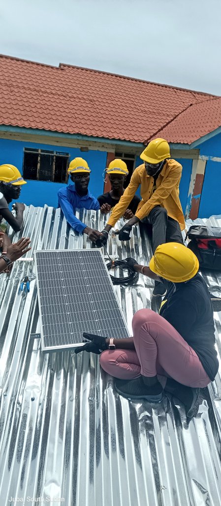 Junub Open Space (@junubos) on Twitter photo Our participants are undergoing solar installation training with <a href="/wecaresolar/">We Care Solar</a>, supported by @EDC under the <a href="/USAIDSouthSudan/">USAID South Sudan</a> Youth Empowerment Activity. This will culminate in a solar installation at Junub Open Space, providing clean energy for young entrepreneurs & innovators. Our participants are undergoing solar installation training with <a href="/wecaresolar/">We Care Solar</a>, supported by @EDC under the <a href="/USAIDSouthSudan/">USAID South Sudan</a> Youth Empowerment Activity. This will culminate in a solar installation at Junub Open Space, providing clean energy for young entrepreneurs & innovators.