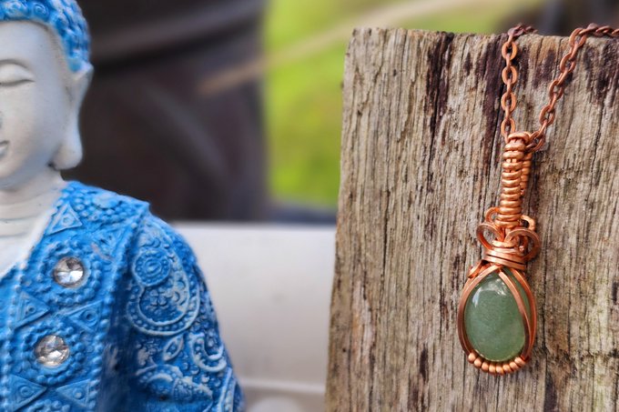 💫Aventurine wrapped in copper💫  https://t.co/mVSKdED9VQ https://t.co/8O7raIO1Au