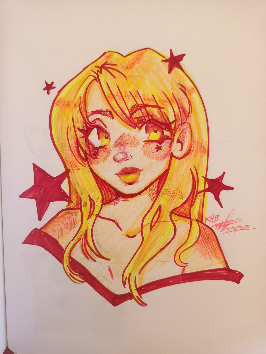 Another artstyle l'm practicing in my sketch book,l love the second one better,l might start drawing other peoples characters/oc's soon❤️