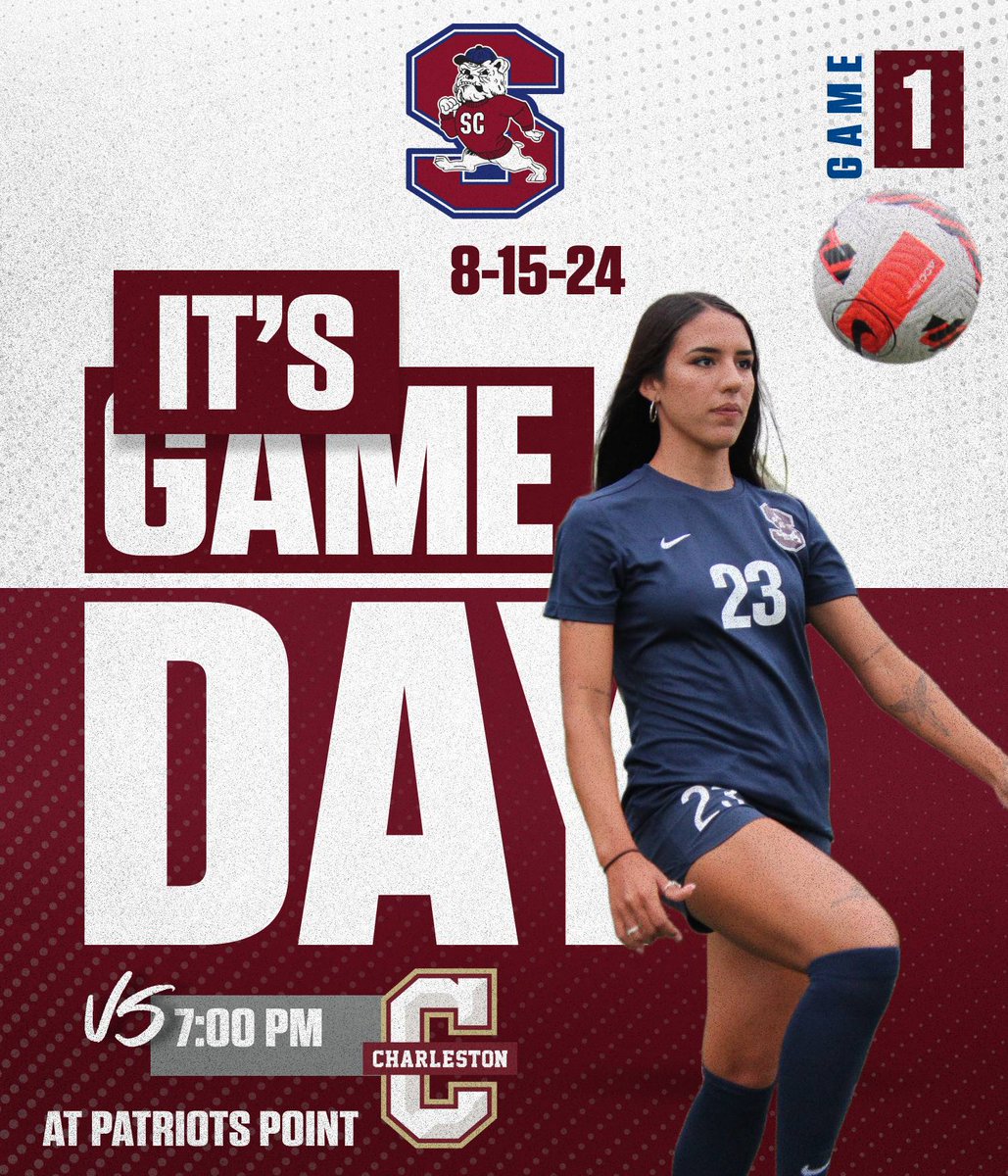 BULLDOG NATION!! If you are in the area, COME OUT and cheer your SC State Women’s Soccer Team on as they open the 2024 season on the road Thursday, Aug.15th at the College of Charleston in a 7 p.m. first kick at Patriots Point. For more information visit scsuathletics.com