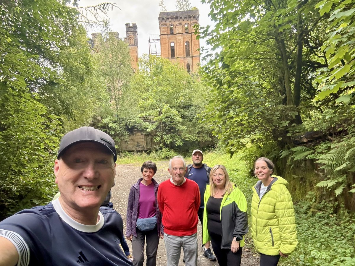 alistairgilli10's tweet photo. Another great evening group walk this time through Lennox forest taking in the Lennox castle hospital ruins and lovers leap great walk chat and lots of laughs along the way #walk #WalkOverWednesday #WALK #explore #ExploreMore #ExploreNature #outdoor https://t.co/uXDsOQBZuZ