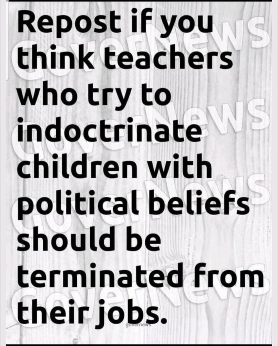 janninereid1's tweet image. Teachers should keep their political beliefs to themselves. 
Yay or nay?! 🧐
