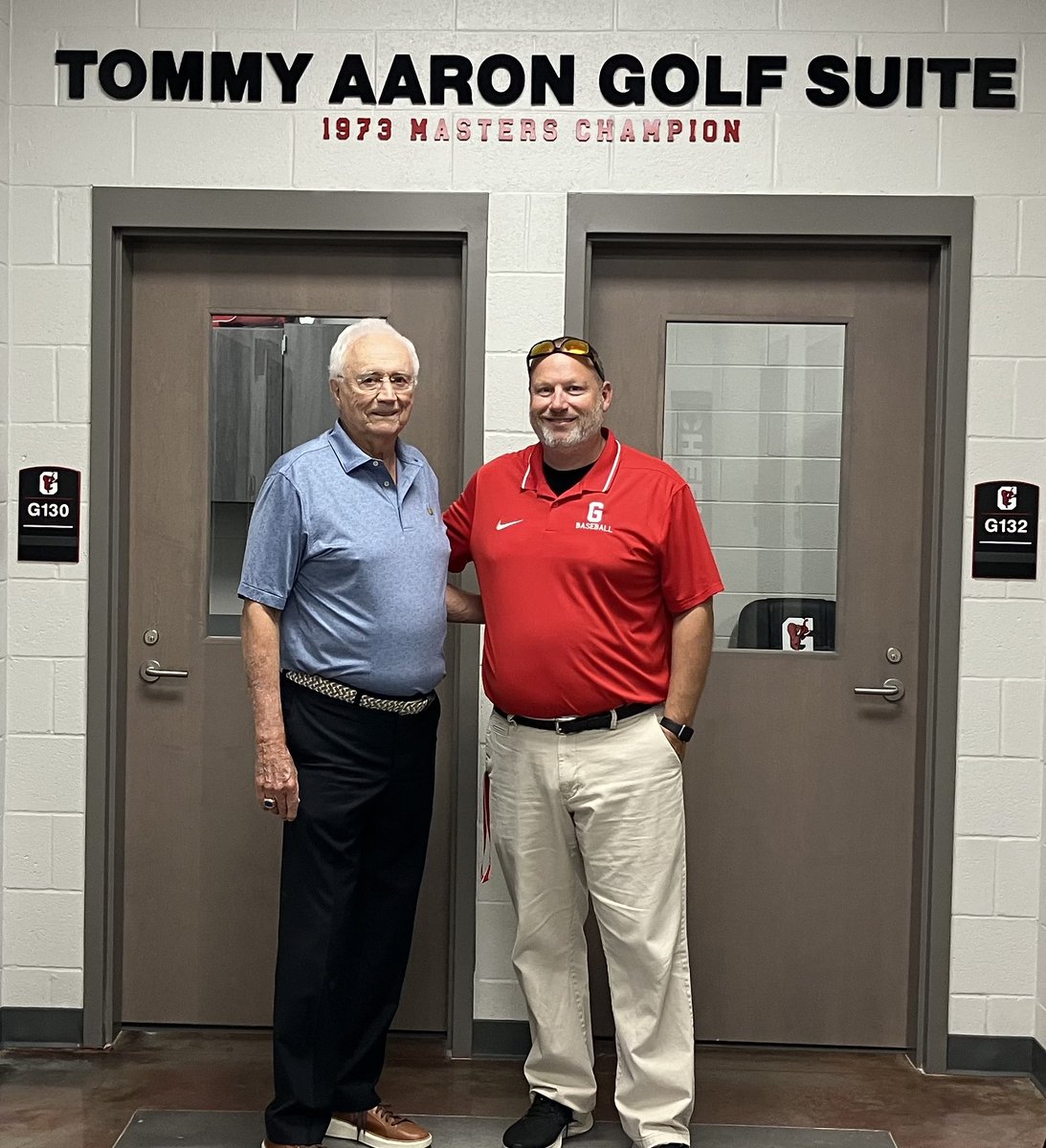 Adam Lindsey (@coachalindsey) on Twitter photo Everyone in Gainesville knows him. Some know him as a former <a href="/RedElephant_FB/">Gainesville HS Football</a> QB, some know him as the 1973 <a href="/TheMasters/">The Masters</a> Champion but I always knew him as the first <a href="/GatorsGolf/">Gators Golf</a> GREAT. It was awesome to get to tour the great Tommy Aaron around the GHS Student Activities Center today Everyone in Gainesville knows him. Some know him as a former <a href="/RedElephant_FB/">Gainesville HS Football</a> QB, some know him as the 1973 <a href="/TheMasters/">The Masters</a> Champion but I always knew him as the first <a href="/GatorsGolf/">Gators Golf</a> GREAT. It was awesome to get to tour the great Tommy Aaron around the GHS Student Activities Center today