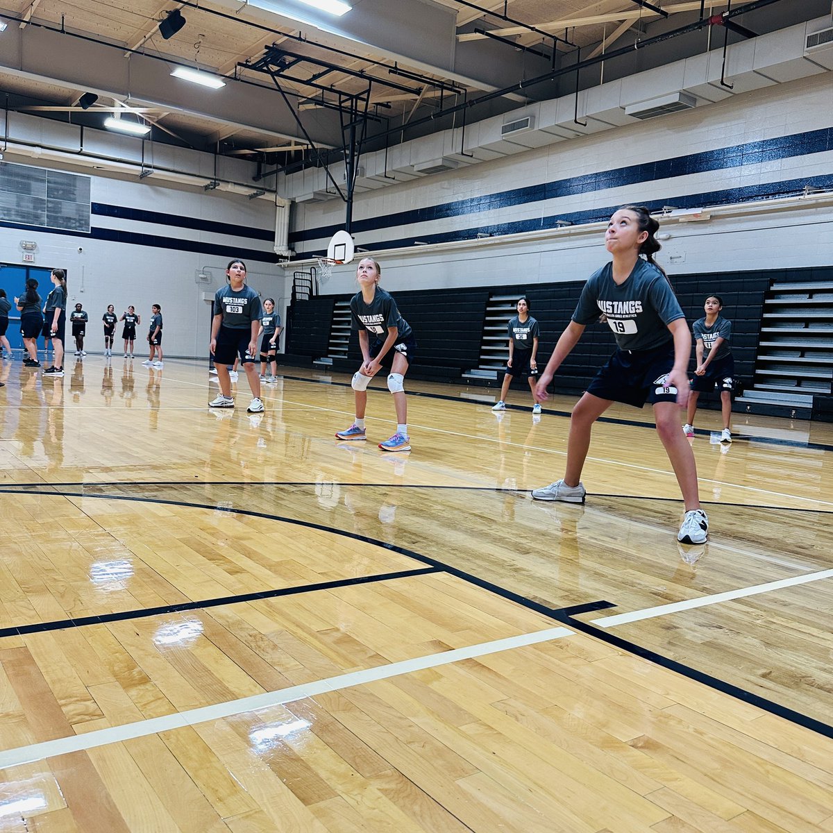Last Day of Volleyball Tryouts for our 7th Graders. Big Things Ahead!🐎🏐 #MustangPride