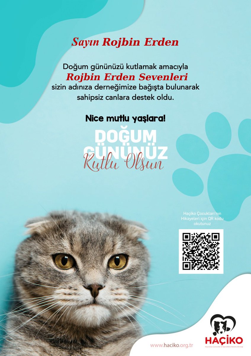 bestofrojbik's tweet photo. Bu güzel günde Rojbin’in de çok sevdiği can dostlarımızı unutmadık🐾 Çevremizdeki patili dostlarımıza biraz mama biraz su ve bolca sevgi verdiğimiz bu tatlı etkinliği HAÇİKO’ya yaptığımız ufak bir bağışla taçlandırdık.🤍
@rojbinetkinlik https://t.co/PHsewlsztK