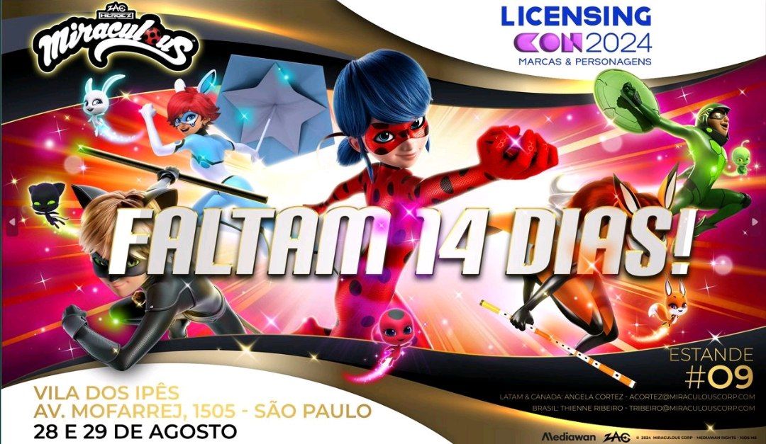 miraculoustube's tweet photo. Licensing Con acontece no próximo dia 28 de agosto em São Paulo. #Miraculous #LicensingCon https://t.co/OXGeCWNcLw