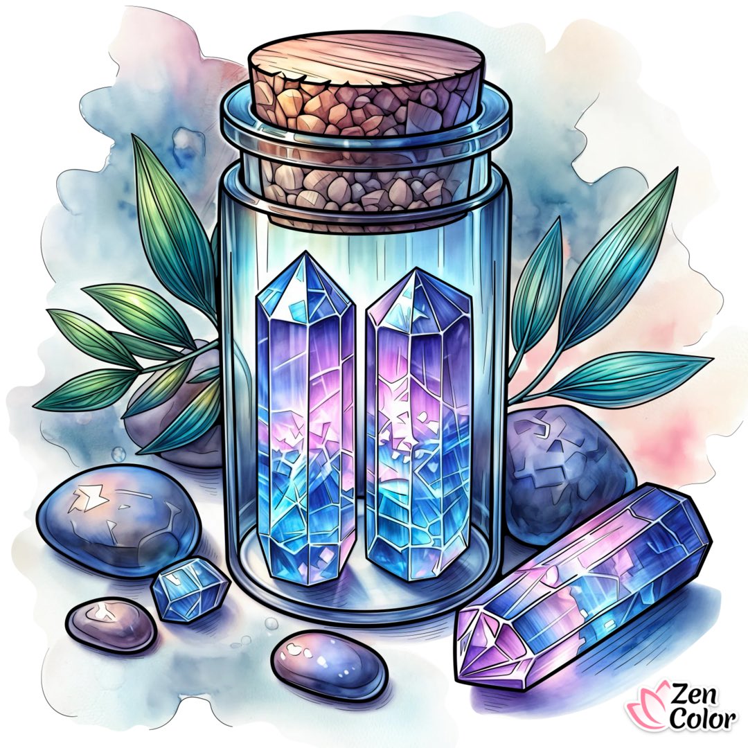 MsStitched's tweet image. #zencolor #zen #relaxing #peaceful #color #adultcoloring #coloring #calm #crystals #magical #mystical #healing