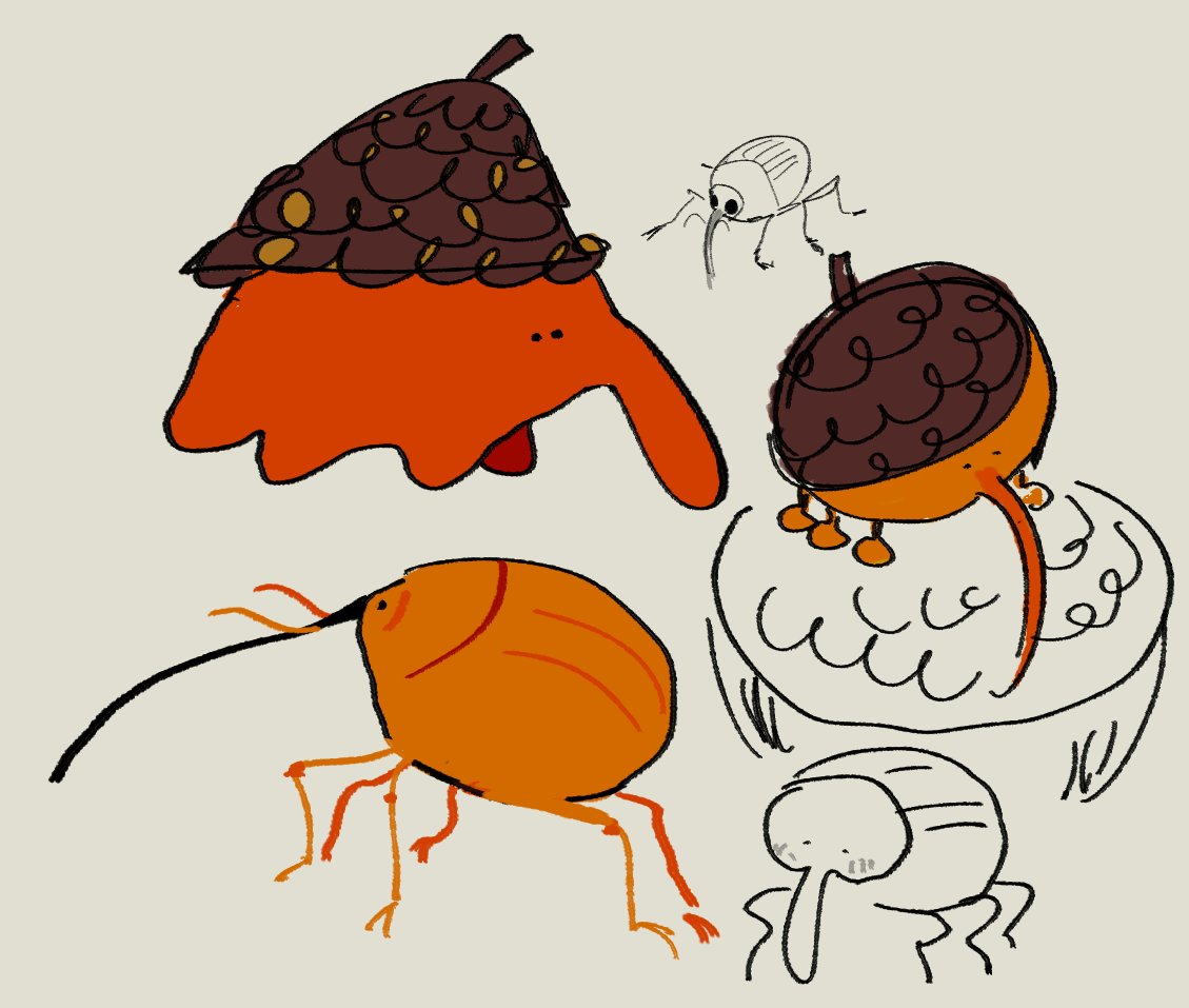FleshAtronach's tweet photo. acorn weevil              kinda https://t.co/IhHHcZJ7iV