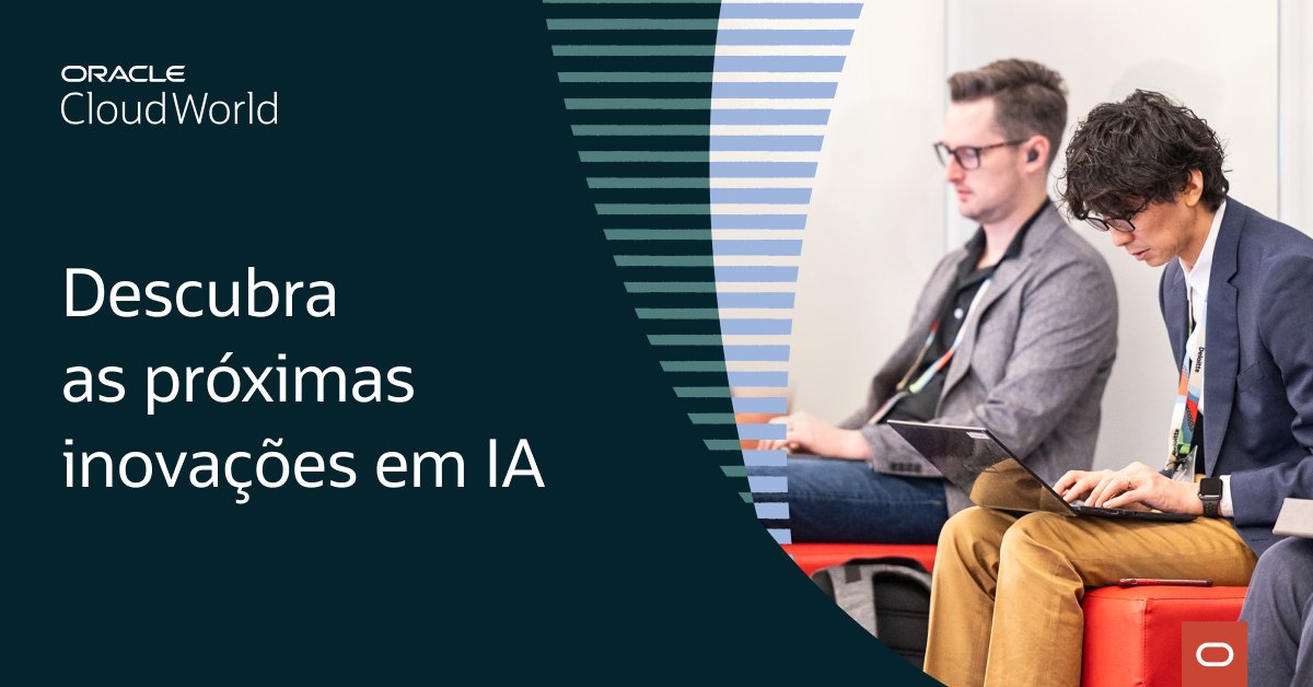 rickfrancisco's tweet photo. Explore o pacote completo de serviços de #IA da Oracle para cientistas de dados, desenvolvedores, líderes empresariais e usuários finais. Junte-se a nós no #CloudWorld. https://t.co/PkJXftt67p https://t.co/b2ziXebYJt