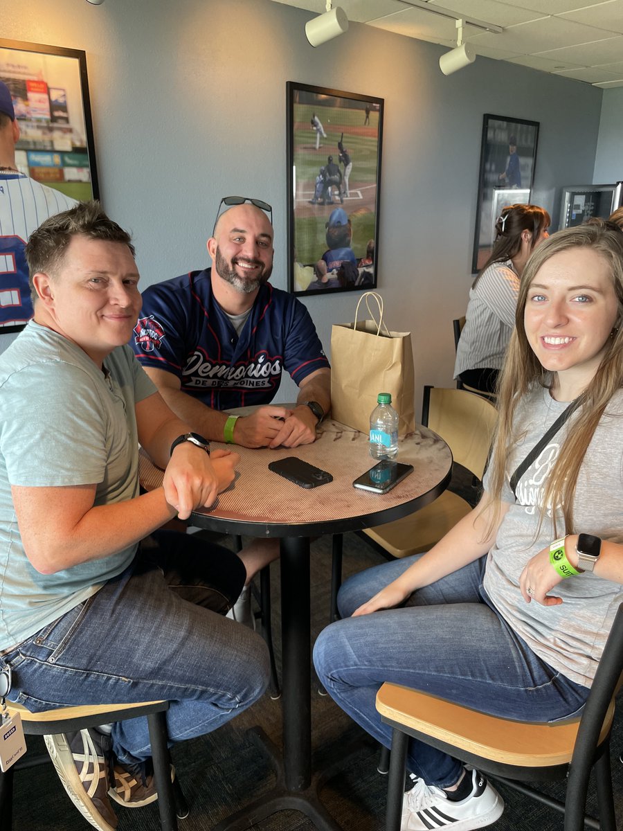 visionaryia's tweet photo. The Visionary crew didn't let a few rain delays get in the way of team building at the @IowaCubs game. We were able to step away from our busy schedules for a few hours of food, fun and camaraderie in the comfort of a skybox at Principal Park. #BeVisionary #BaseBall #TeamBuilding https://t.co/xjOu4aFhIi
