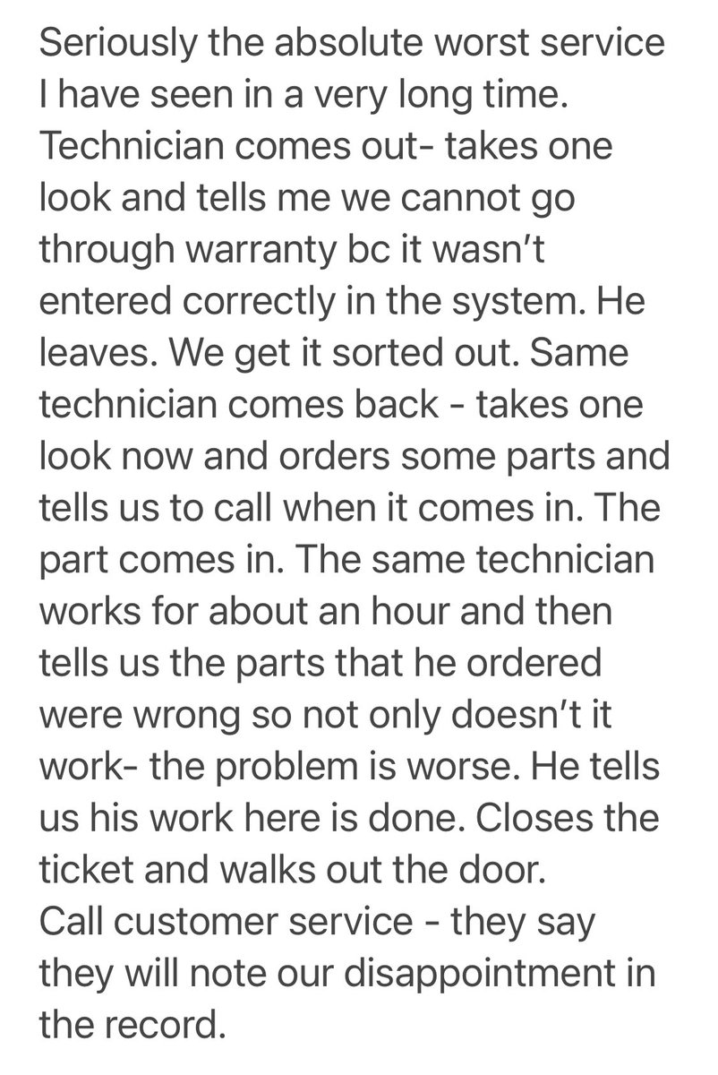 laurengelfound's tweet photo. @A_E_Solutions we honestly thought this level of piss poor @customerservice was a joke. Like a huge prank for one of those reality TV shows. I am still floored this company is still in business. https://t.co/e5I9V9hZrS