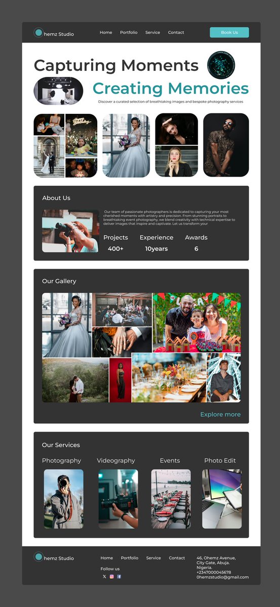 mygbemi's tweet image. On today’s episode of the #40DaysUIChallenge with @Nellygoke_UX 

Day 7

Task: photography website landing page

behance.net/gallery/205566…