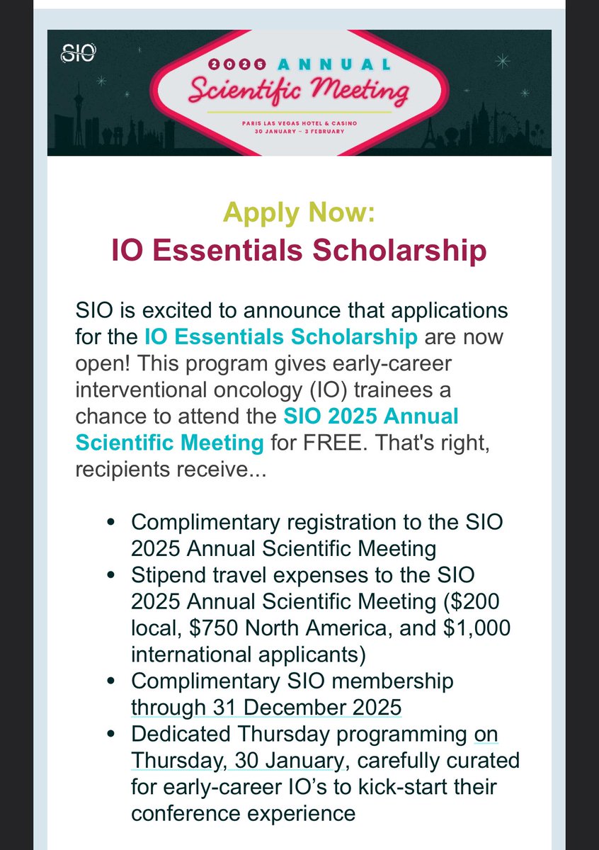 ******Calling all IR trainees or interested medical students*****

ITS THAT TIME IF THE YEAR AGAIN

sio-central.org/Events/Annual-…
