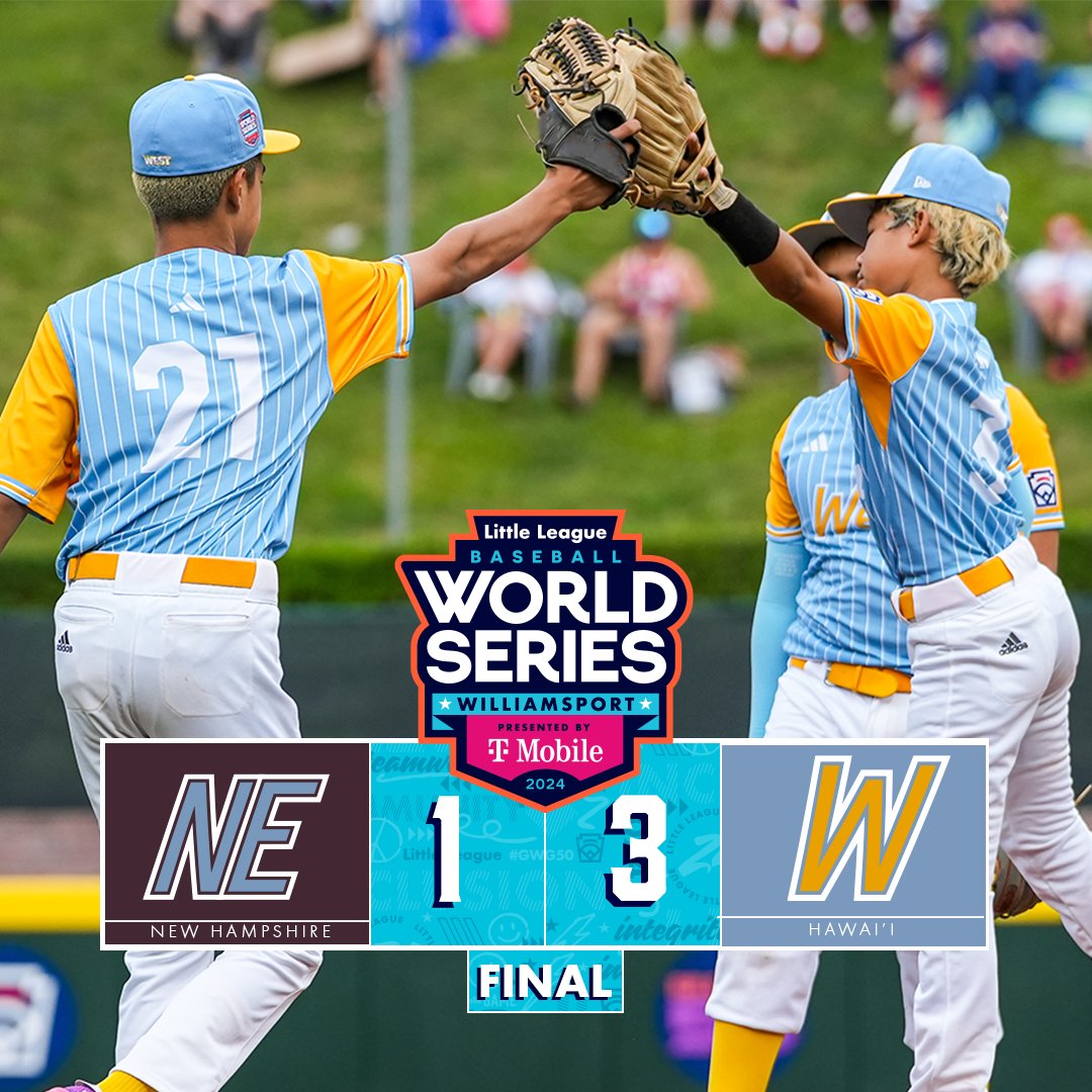 Putting the W in Hawai'i 🤙 #LLWS