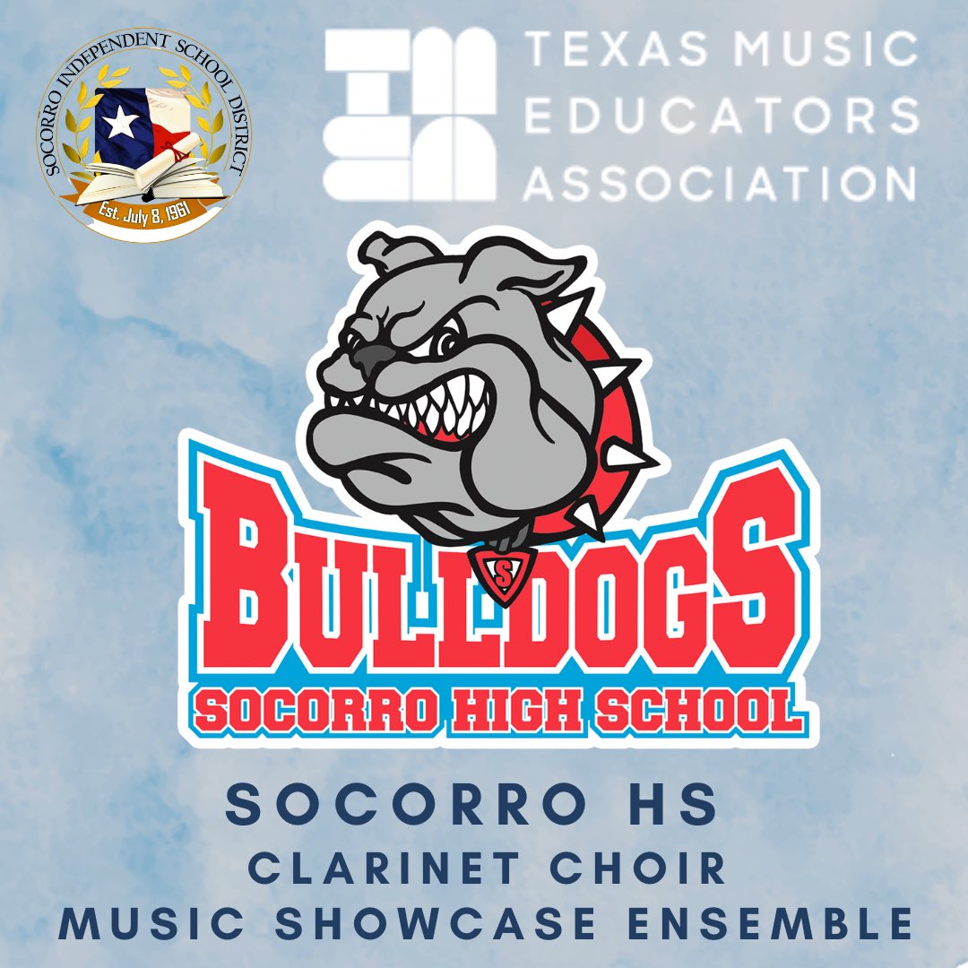 The 2024-2025 school year is off to an amazing start for #SISDFineArts Music programs. Congratulations to the Socorro HS Clarinet Choir for being selected to perform at the 2025 Texas Music Educators Association Convention in February! #TeamSISD #ALLIN